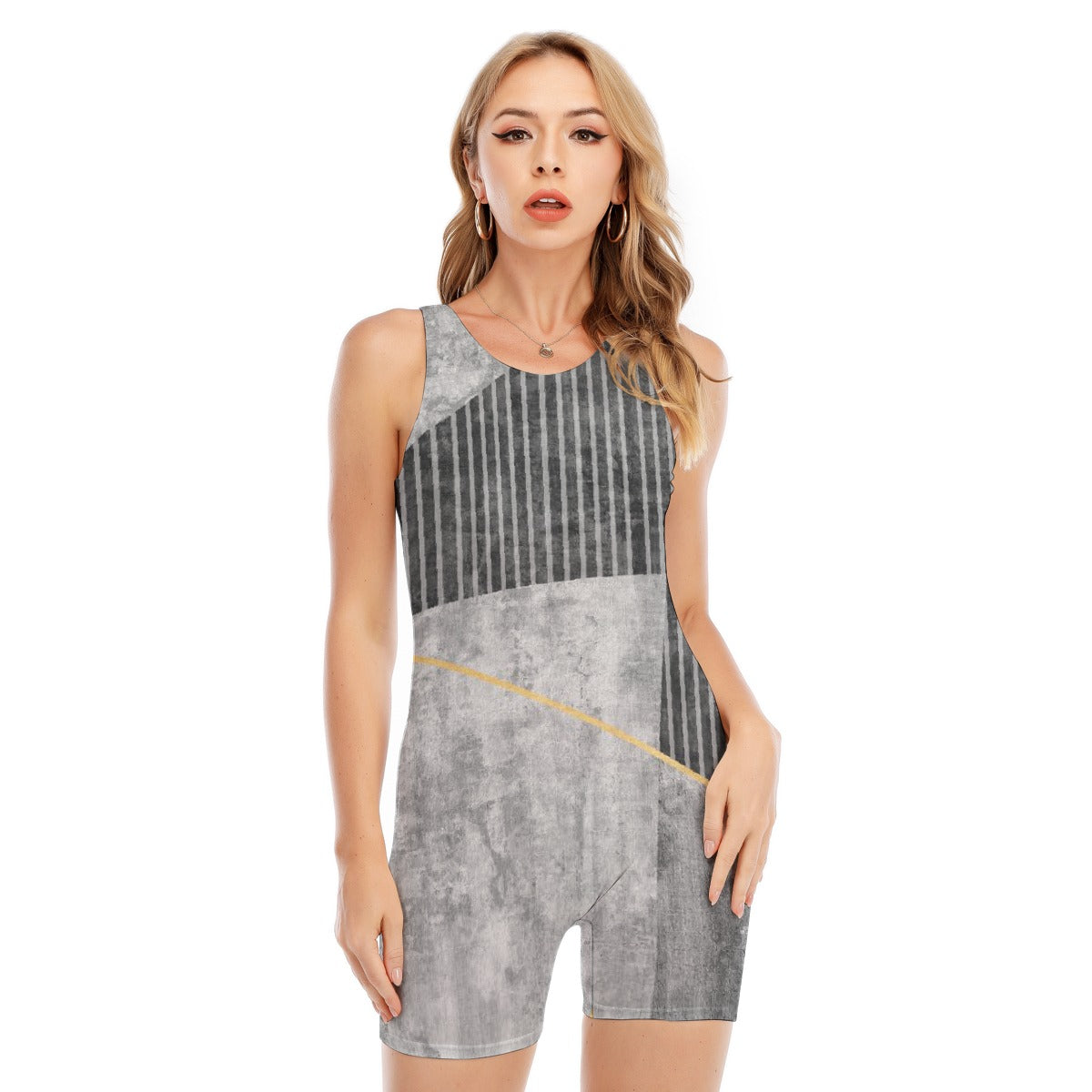 All-Over Print Women's Sleeveless One-piece Swimsuit