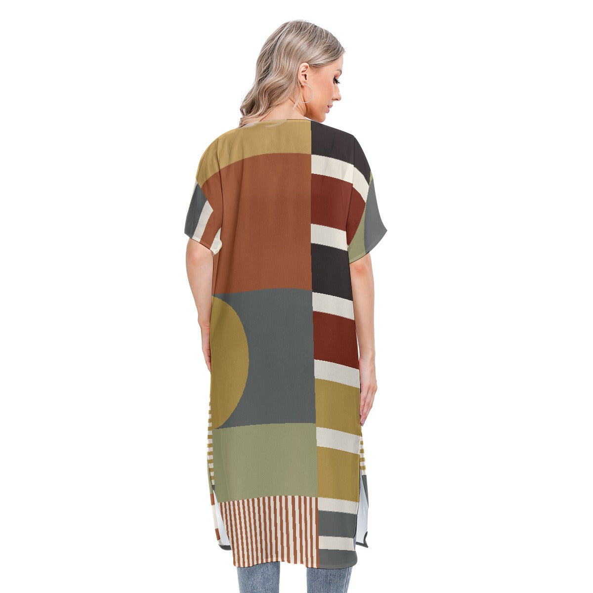 All-Over Print Women's Short Sleeve Cardigan