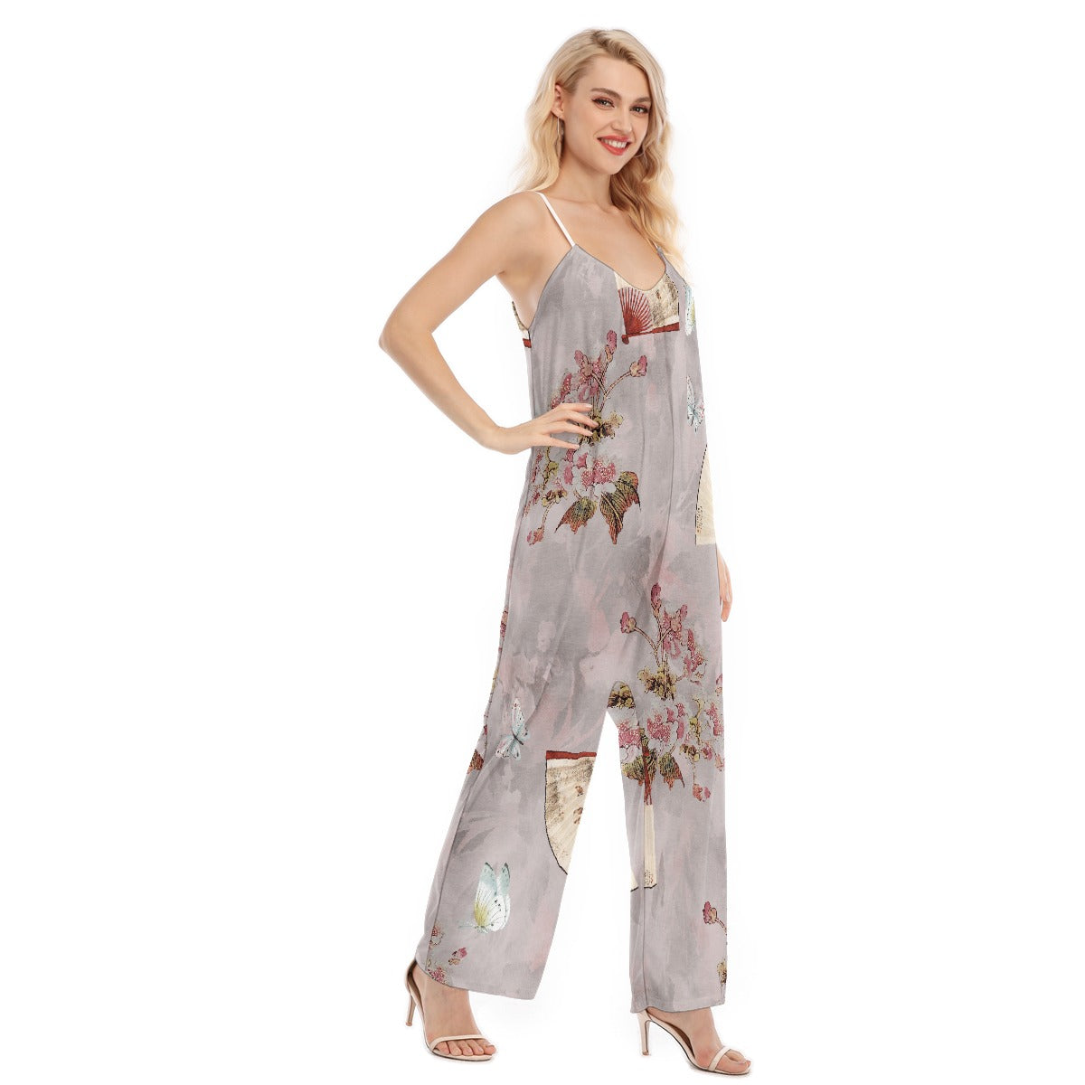 All-Over Print Women's Loose Cami Jumpsuit