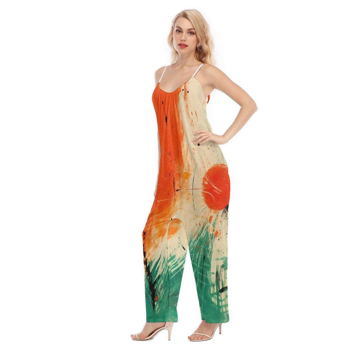 All-Over Print Women's Loose Cami Jumpsuit