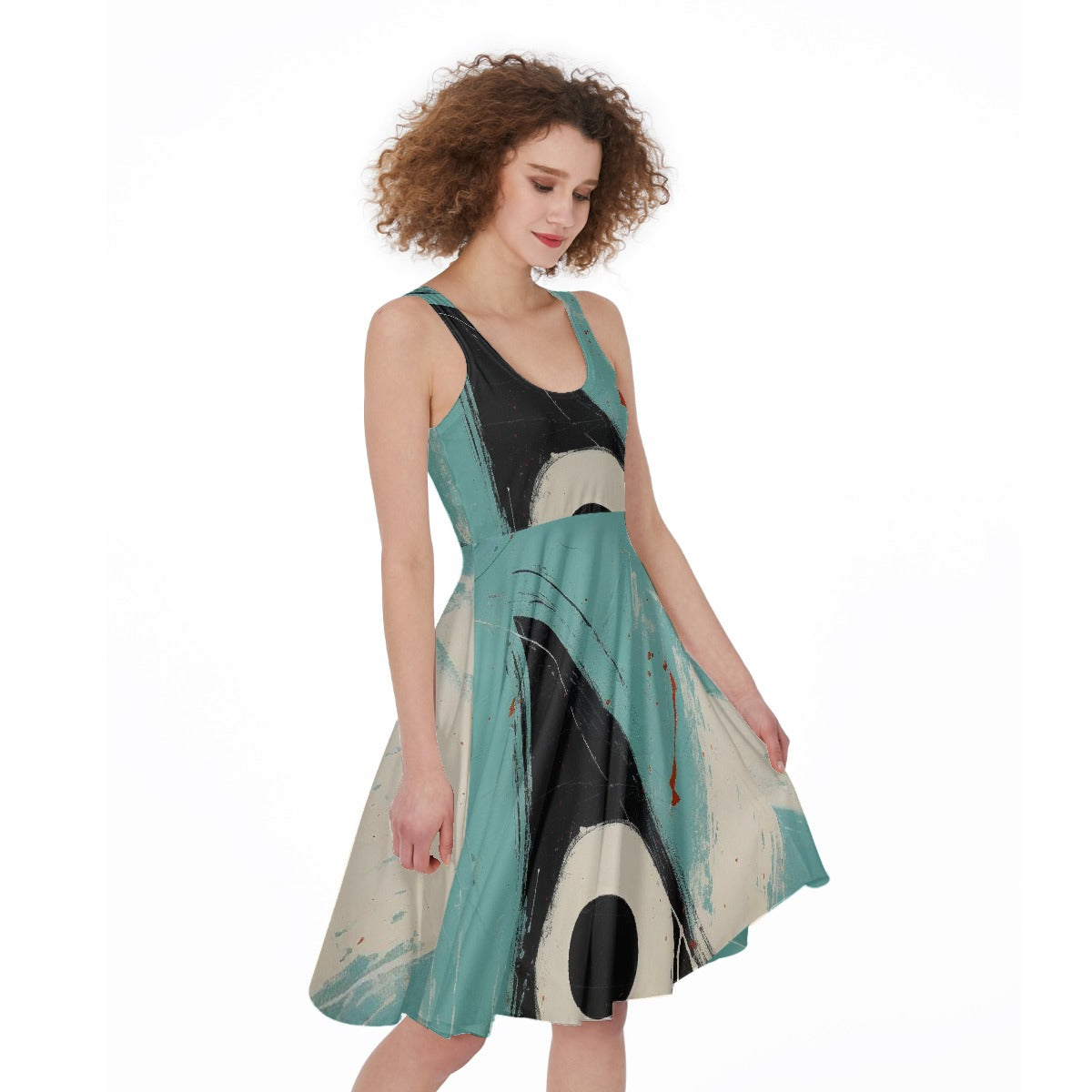 All-Over Print Women's Sleeveless Dress