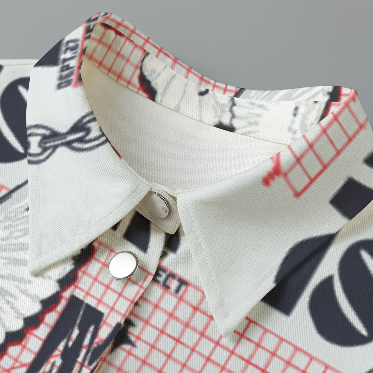 All-Over Print Women's Cropped Jacket | 245GSM Cotton