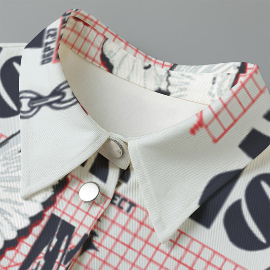 All-Over Print Women's Cropped Jacket | 245GSM Cotton