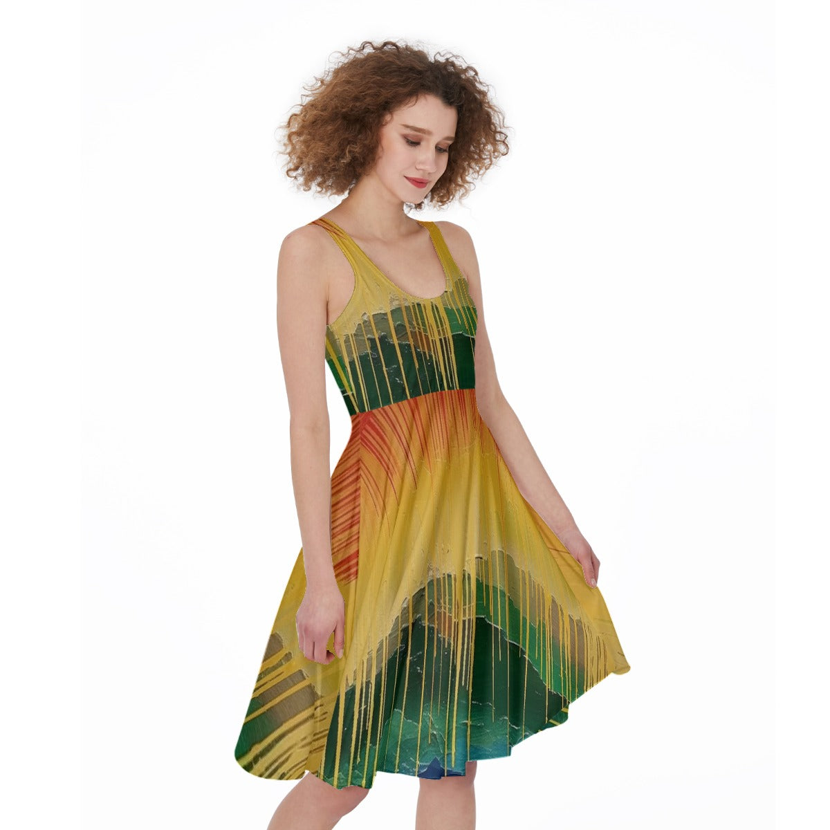 All-Over Print Women's Sleeveless Dress