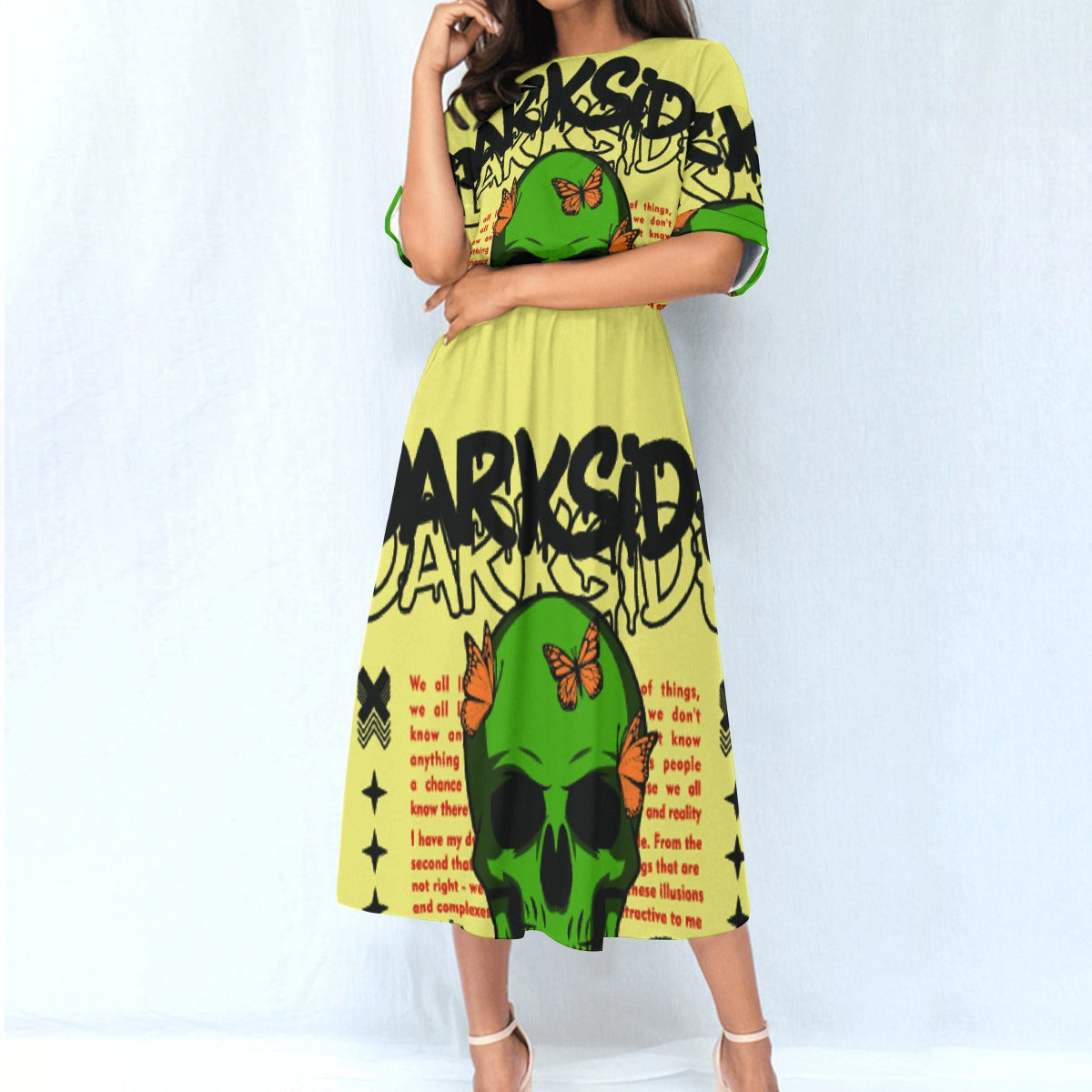 All-Over Print Women's Elastic Waist Dress