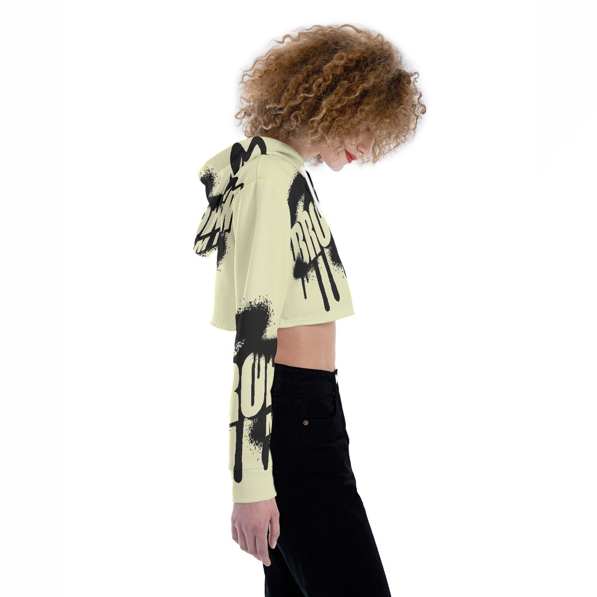 All-Over Print Women's Crop Top Hoodie