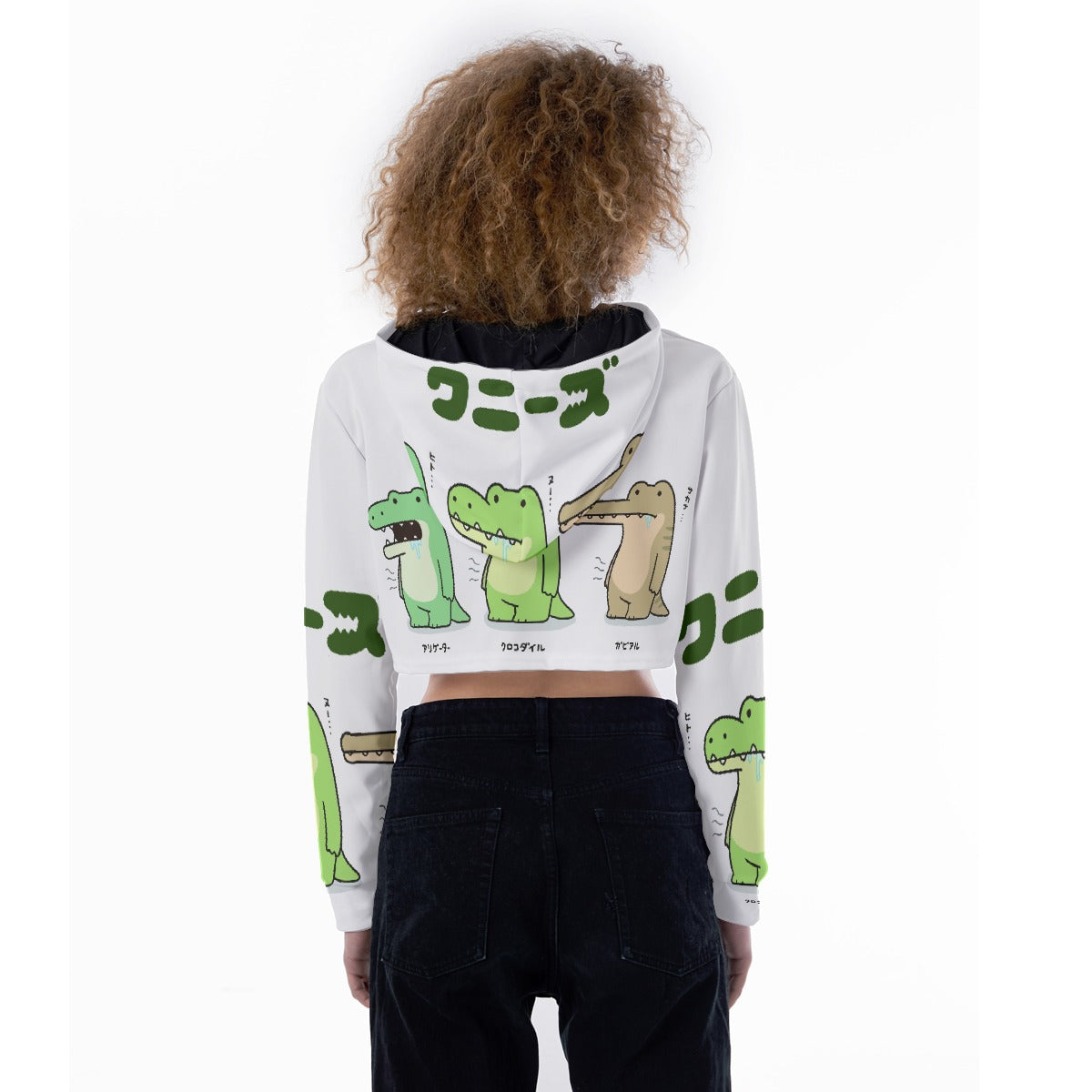 All-Over Print Women's Crop Top Hoodie