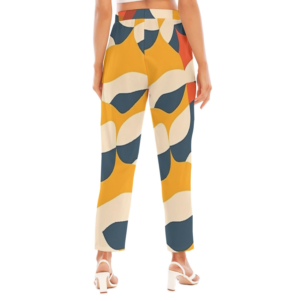 All-Over Print Women's Loose Straight-leg Pants