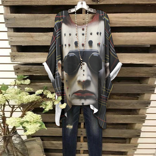 All-Over Print Women's Bat Sleeve Shirt