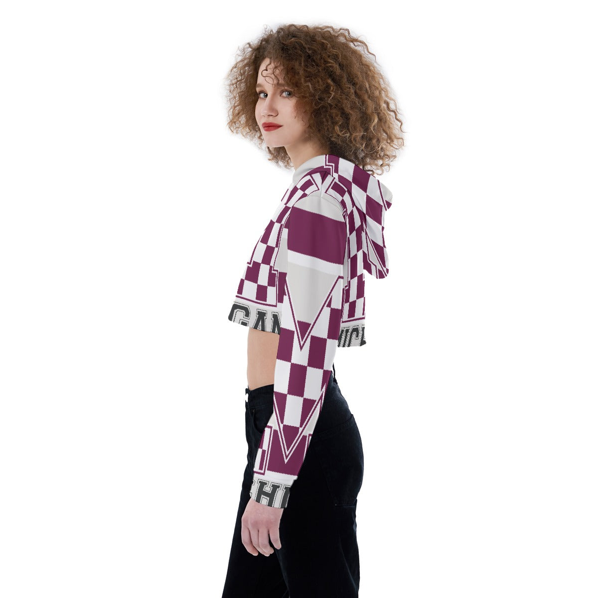 All-Over Print Women's Crop Top Hoodie