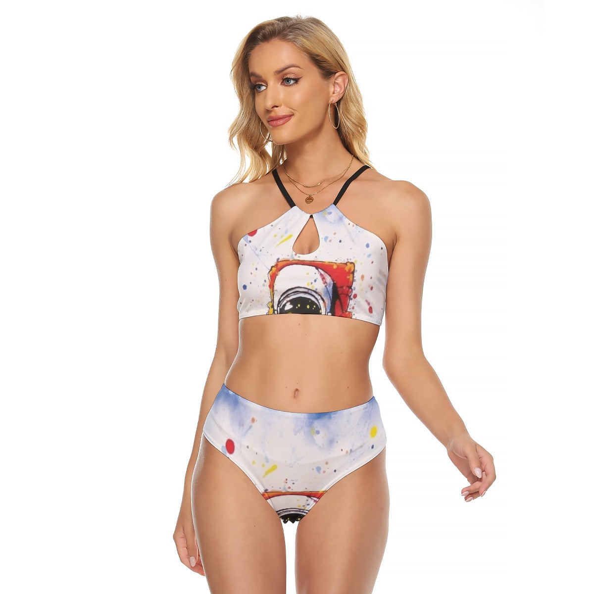 All-Over Print Women's Cami Keyhole One-piece Swimsuit