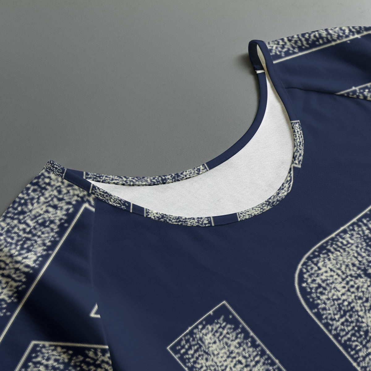 All-Over Print Women's Round Neck T-shirt With Raglan Sleeve