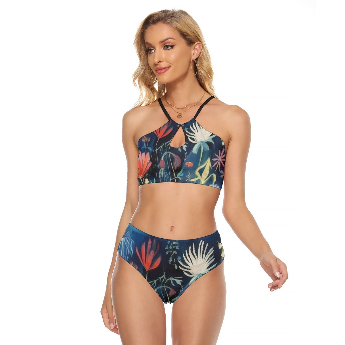 All-Over Print Women's Cami Keyhole One-piece Swimsuit