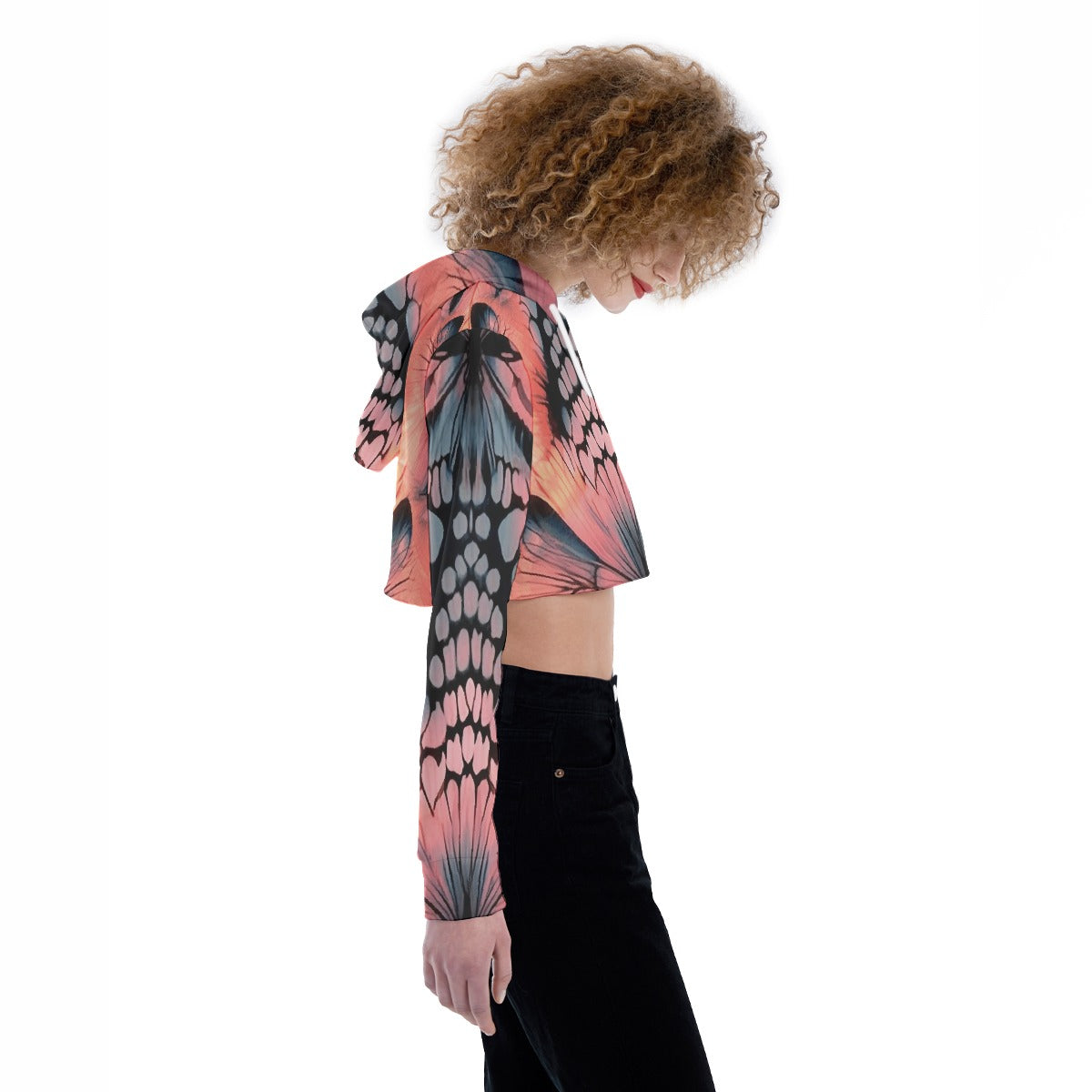 All-Over Print Women's Crop Top Hoodie