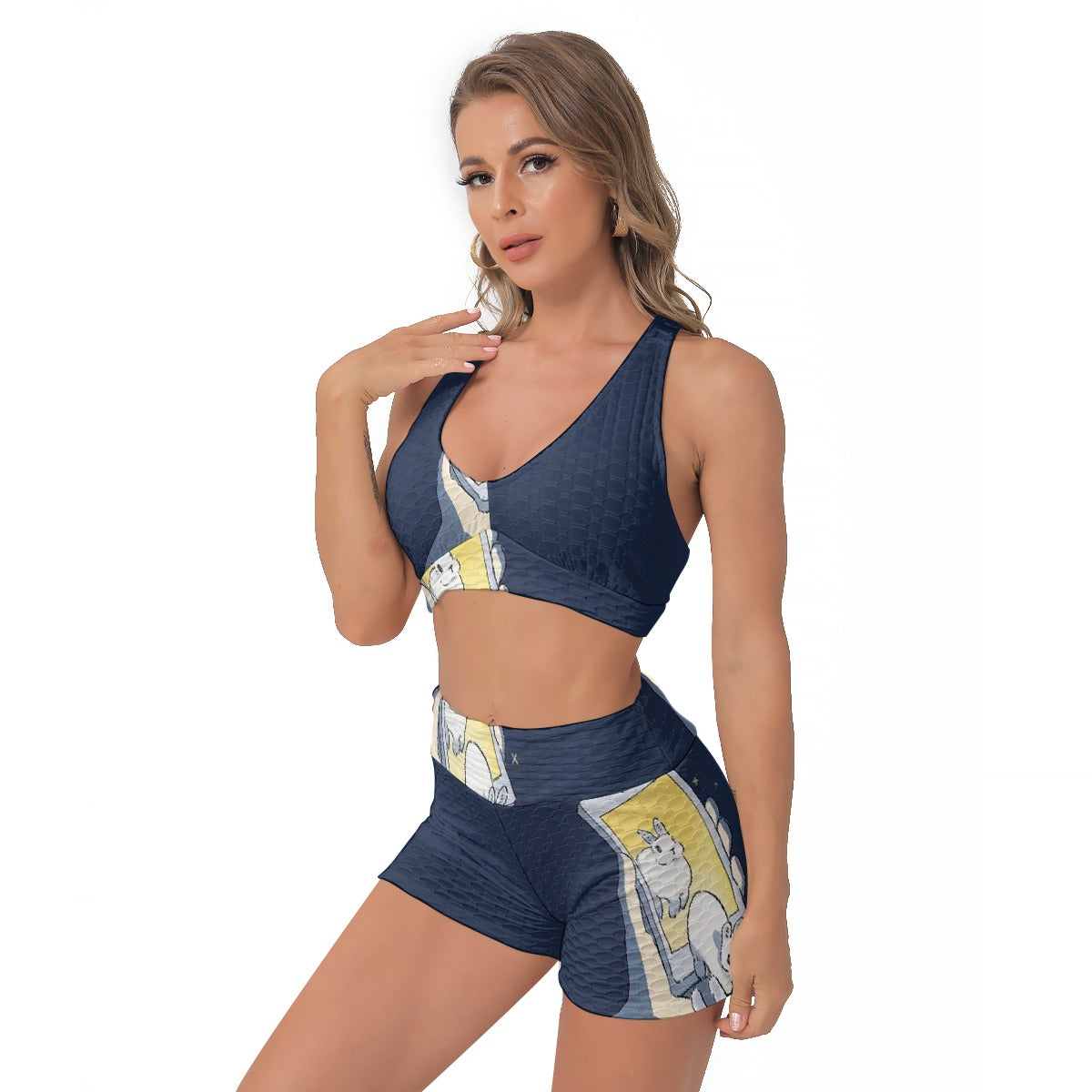 All-Over Print Women's Sports Bra Suit