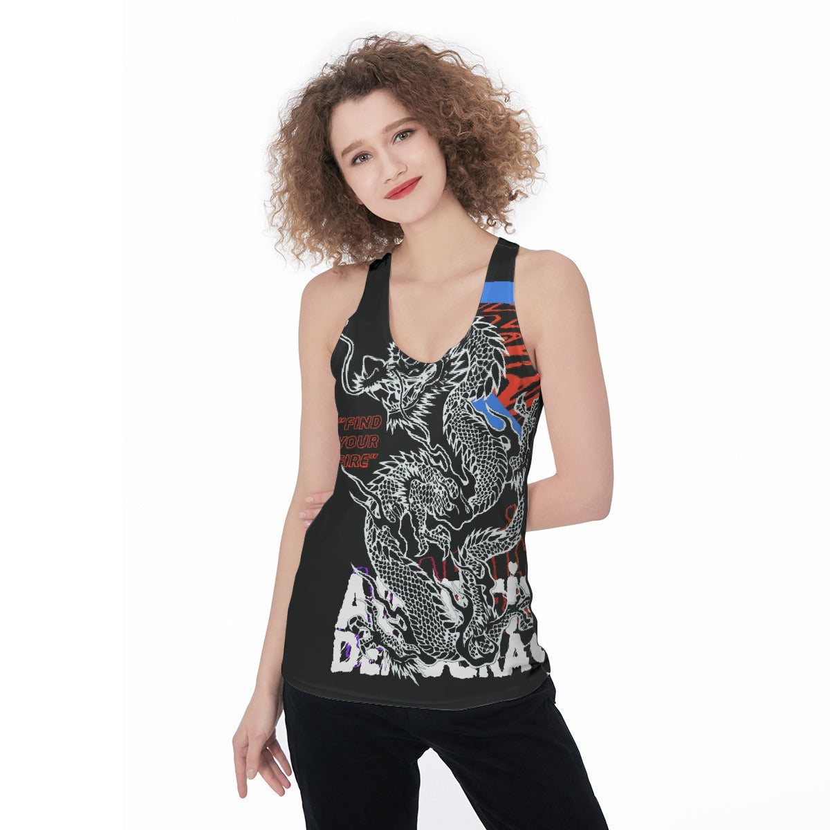 All-Over Print Women's Racerback Tank Top