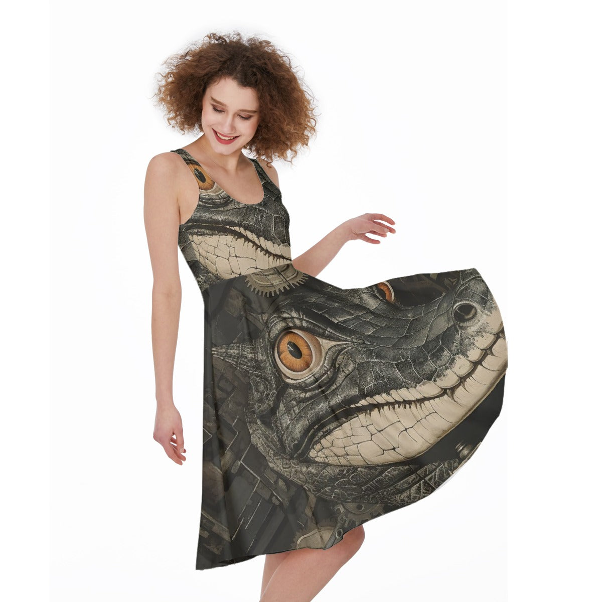 All-Over Print Women's Sleeveless Dress