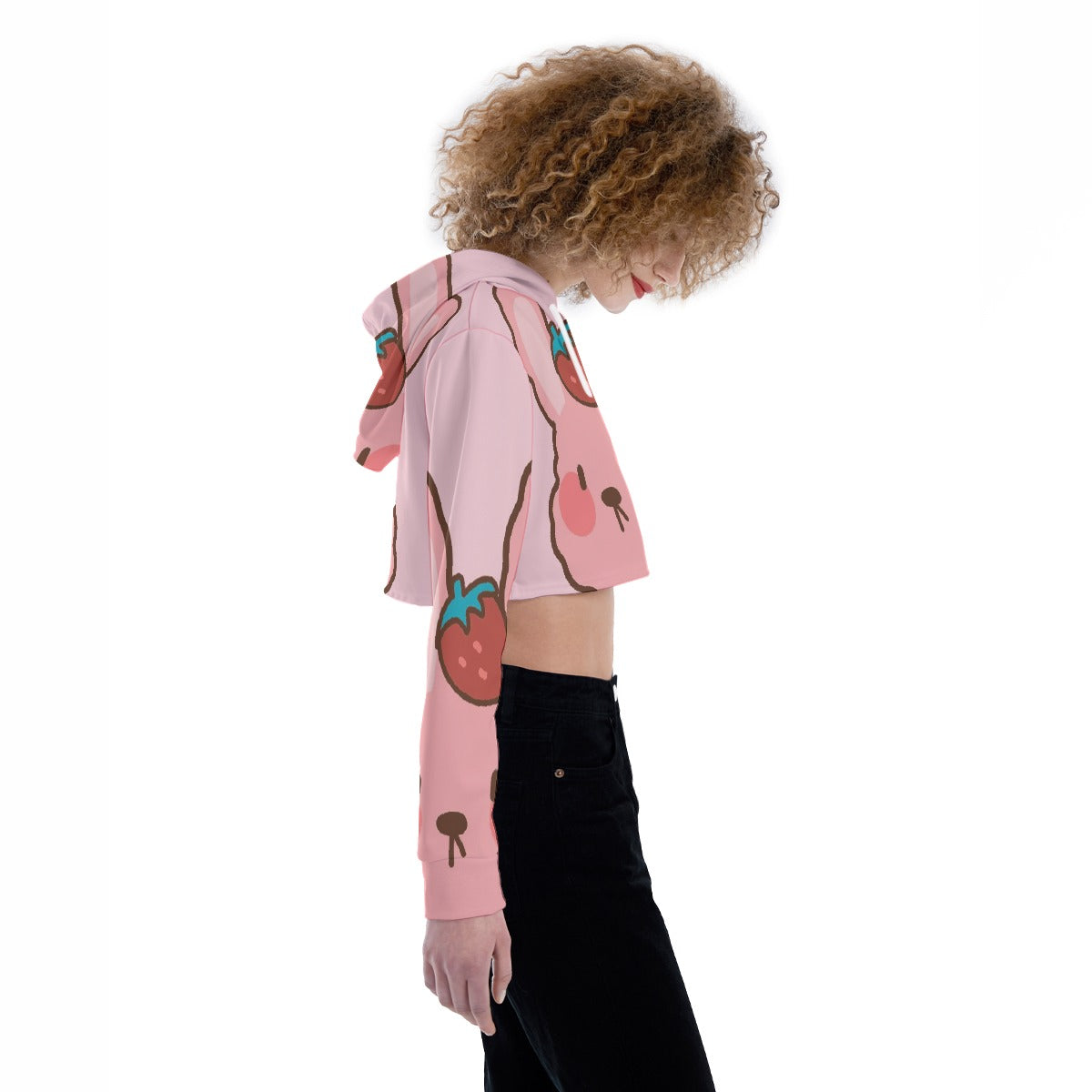 All-Over Print Women's Crop Top Hoodie