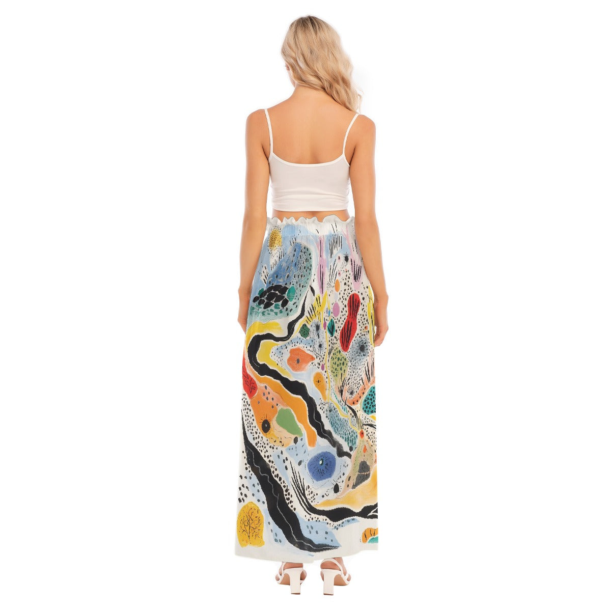 All-Over Print Women's Side Split Skirt