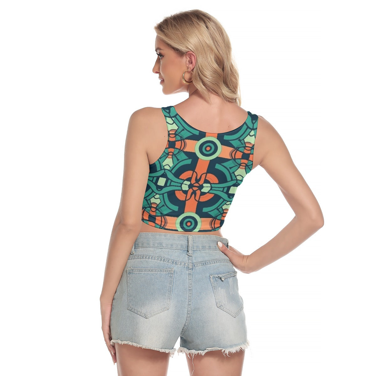 All-Over Print Women's Sport Crop Tank Top