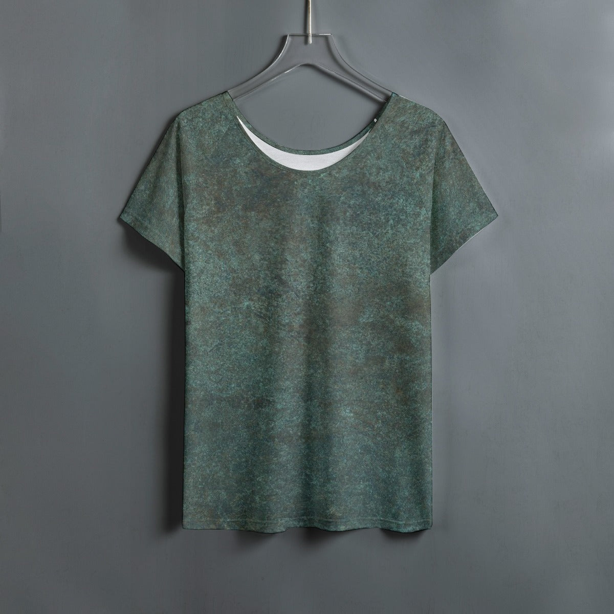 All-Over Print Women's Round Neck T-shirt With Raglan Sleeve