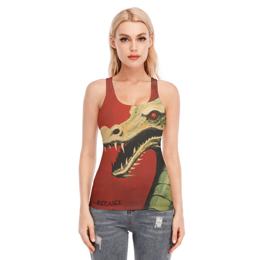 All-Over Print Women's Racer Vest | 190GSM Cotton