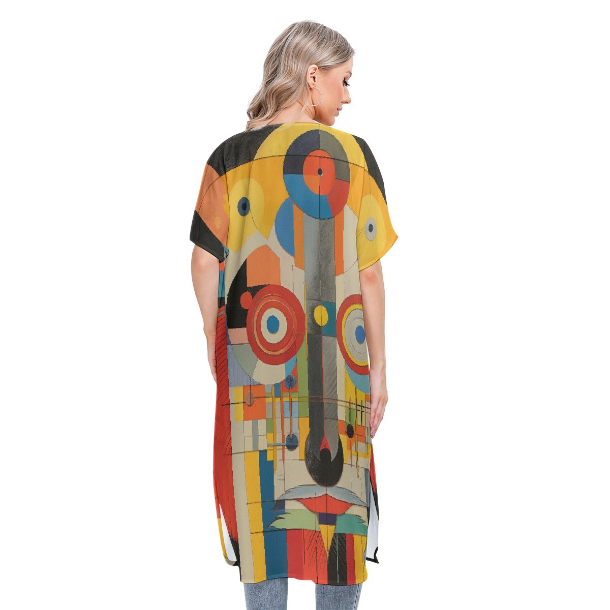 All-Over Print Women's Short Sleeve Cardigan