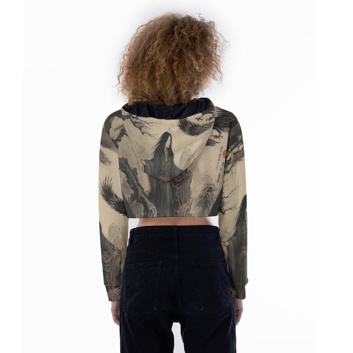 All-Over Print Women's Crop Top Hoodie