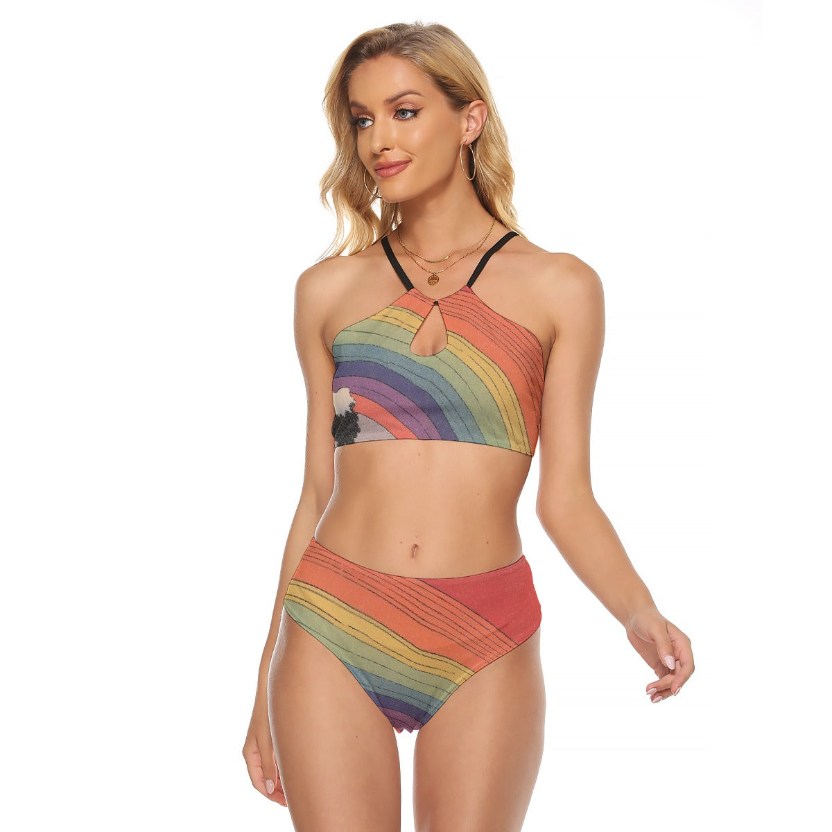 All-Over Print Women's Cami Keyhole One-piece Swimsuit