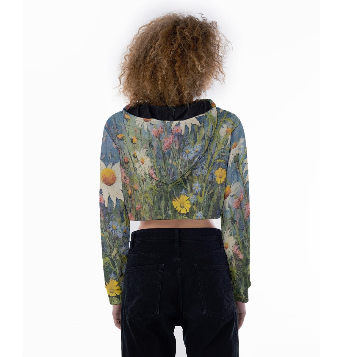 All-Over Print Women's Crop Top Hoodie