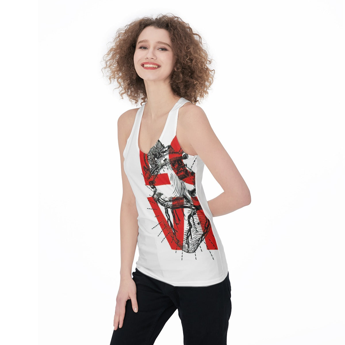 All-Over Print Women's Racerback Tank Top
