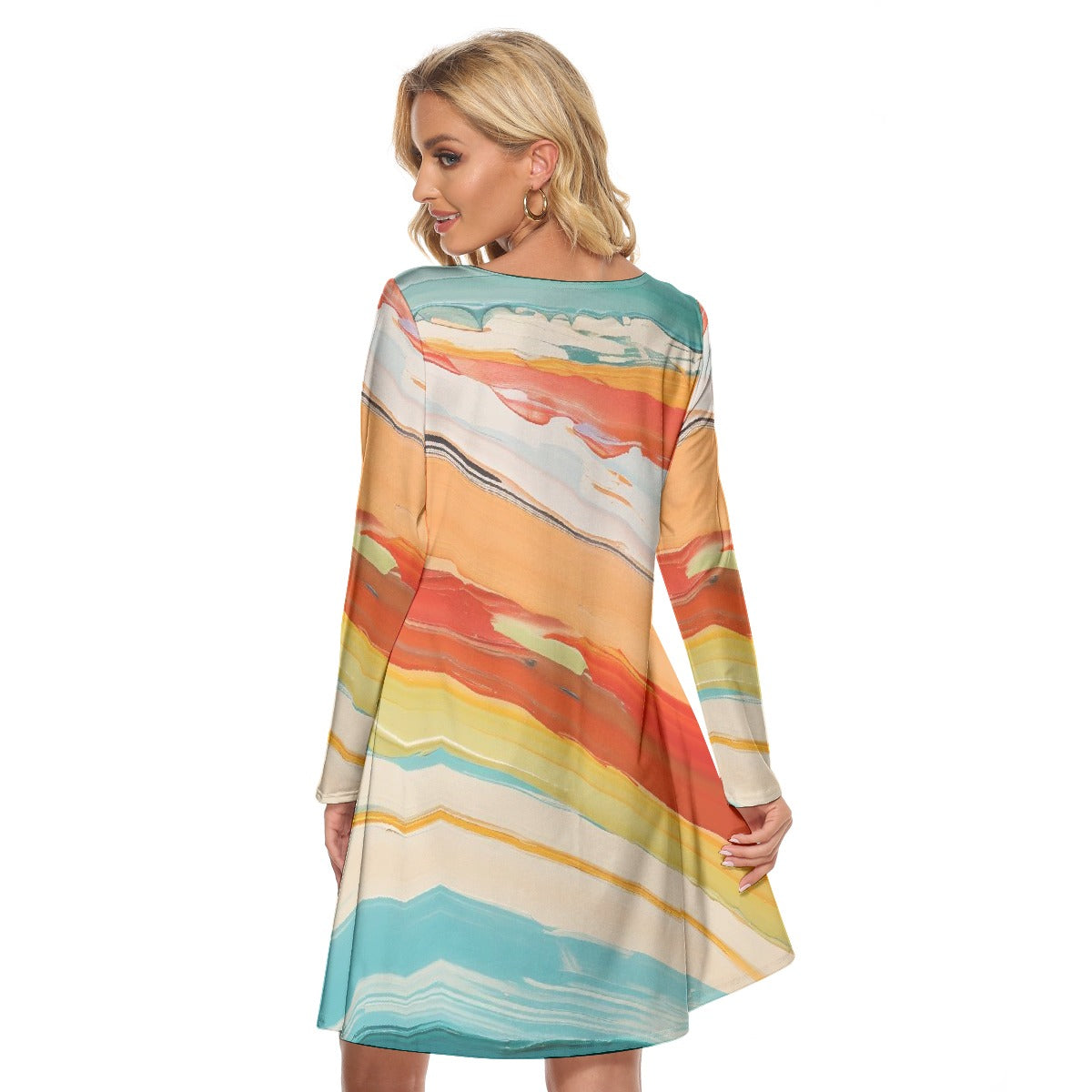 All-Over Print Women's Crew Neck Dress