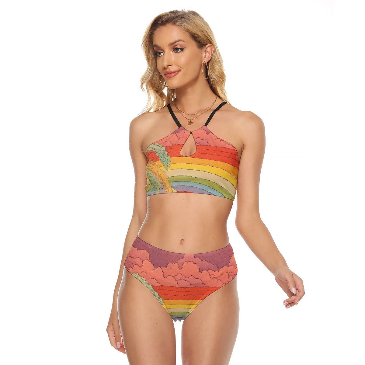 All-Over Print Women's Cami Keyhole One-piece Swimsuit