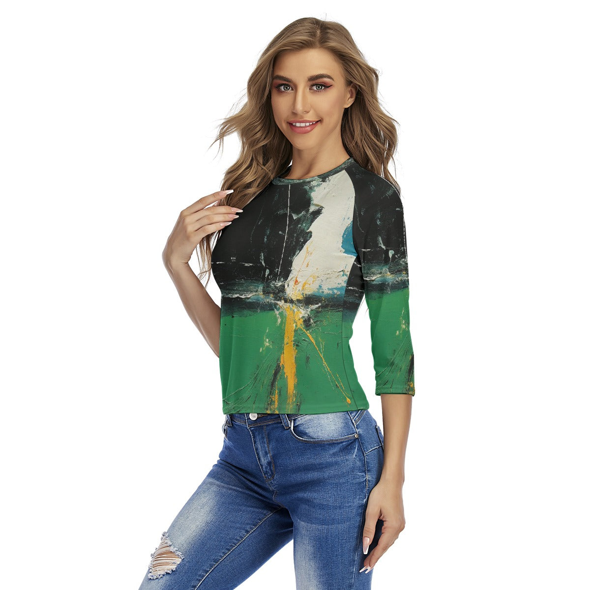 All-Over Print Women's Raglan Sleeves T-shirts