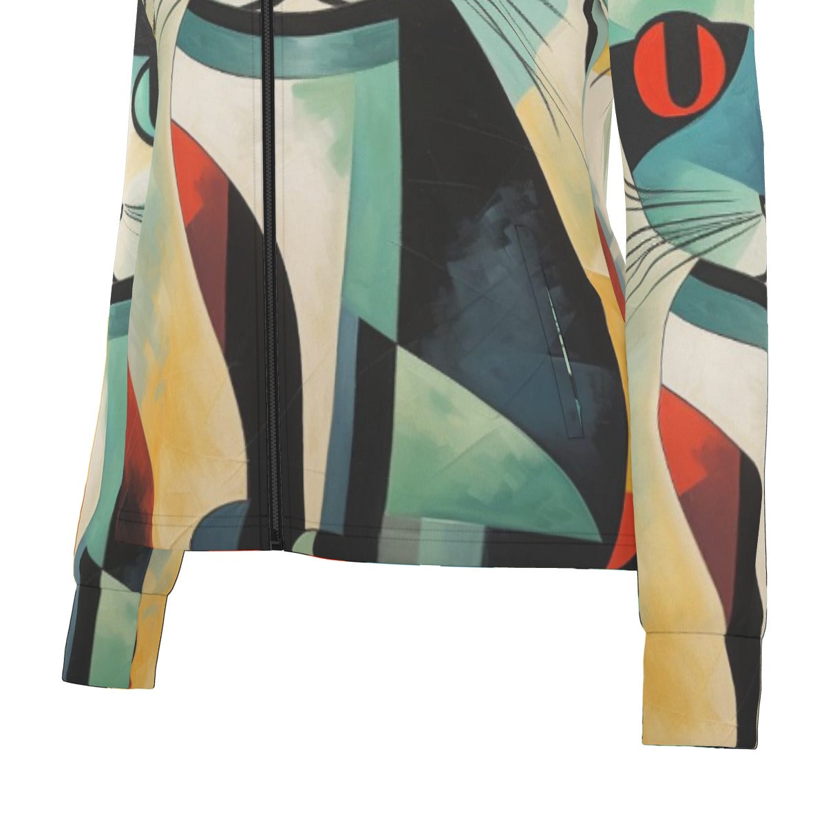 All-Over Print Women's Long Sleeve Thumbhole Jacket