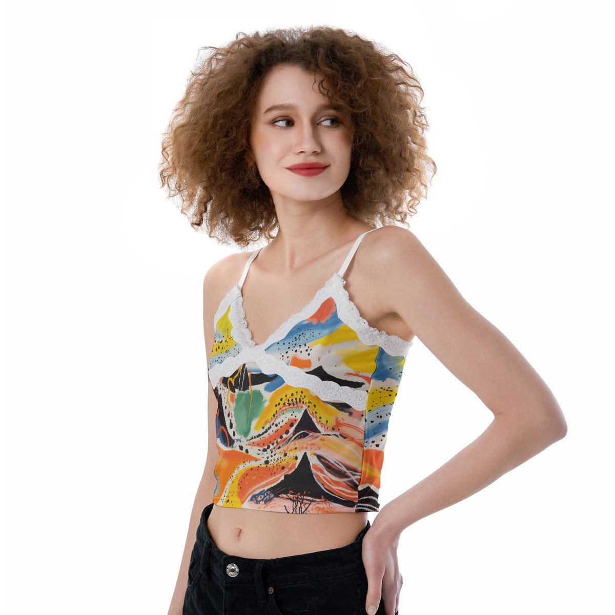 All-Over Print Women's Lace Camisole