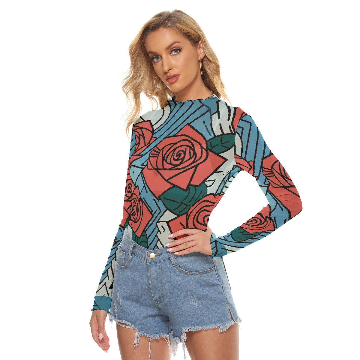 All-Over Print Women's Mesh T-shirt