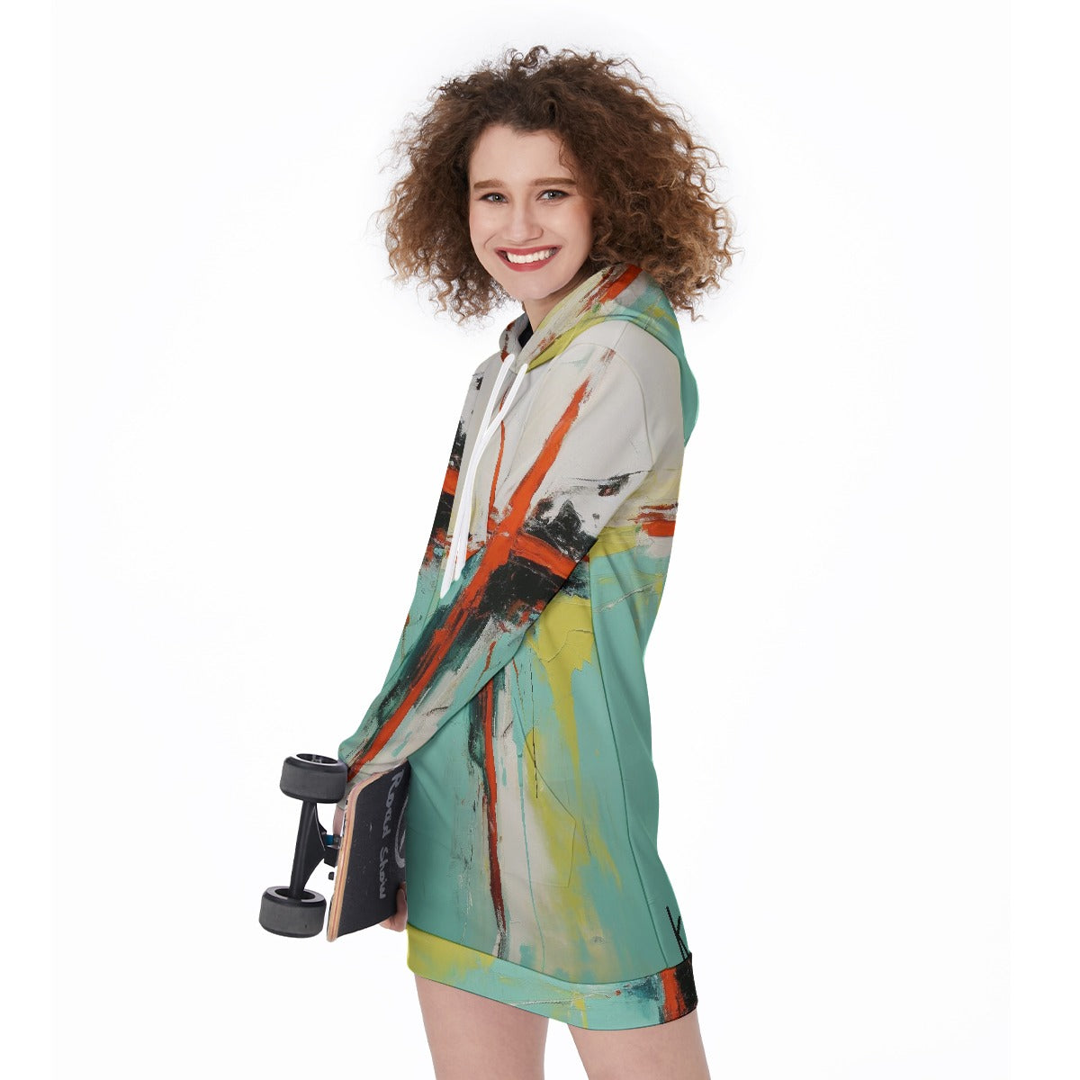 All-Over Print Women's Long Hoodie