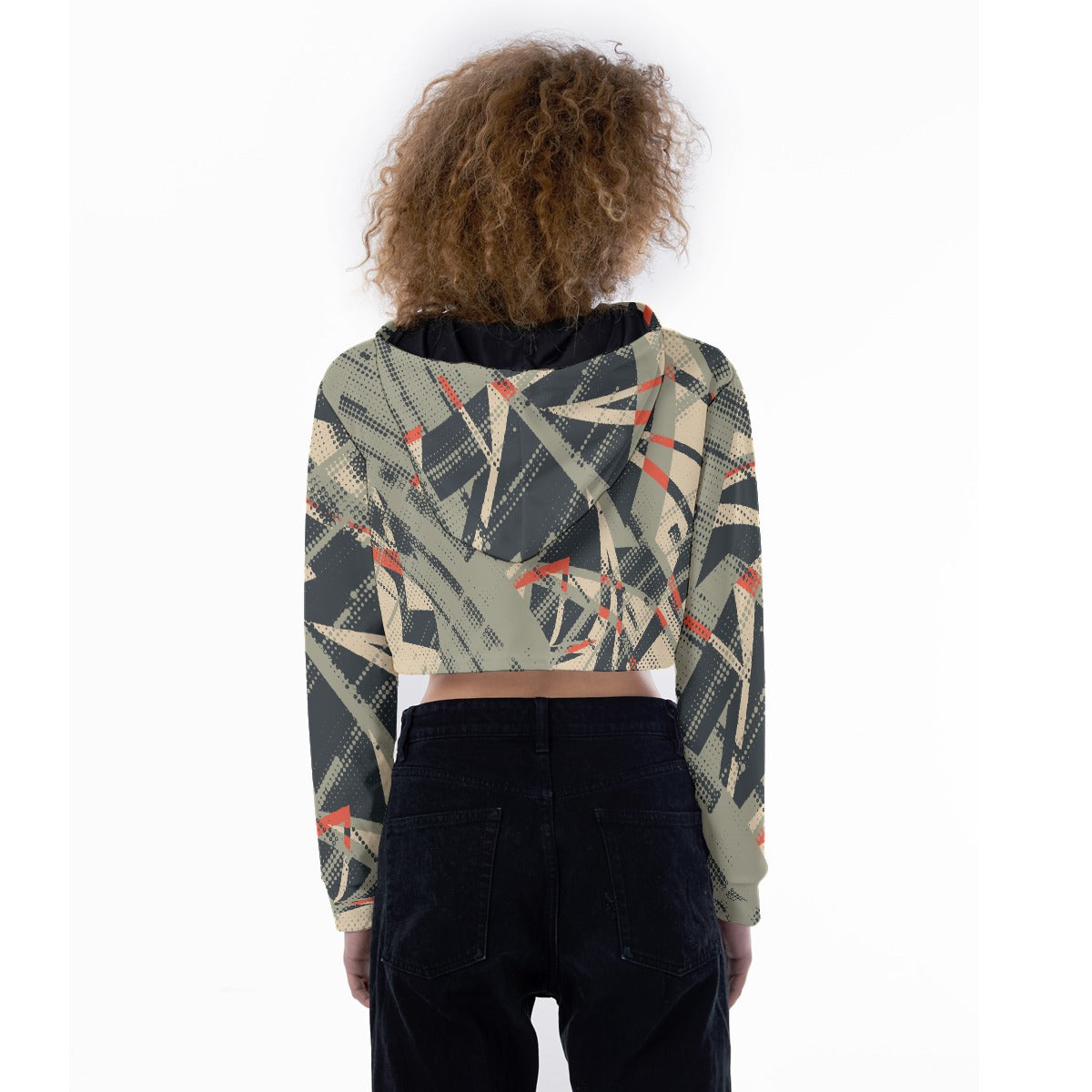 All-Over Print Women's Crop Top Hoodie