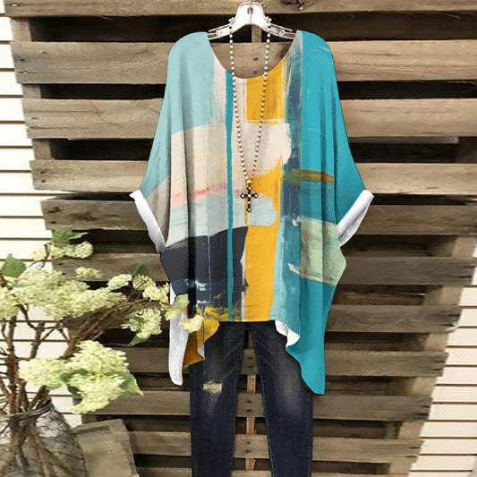 All-Over Print Women's Bat Sleeve Shirt