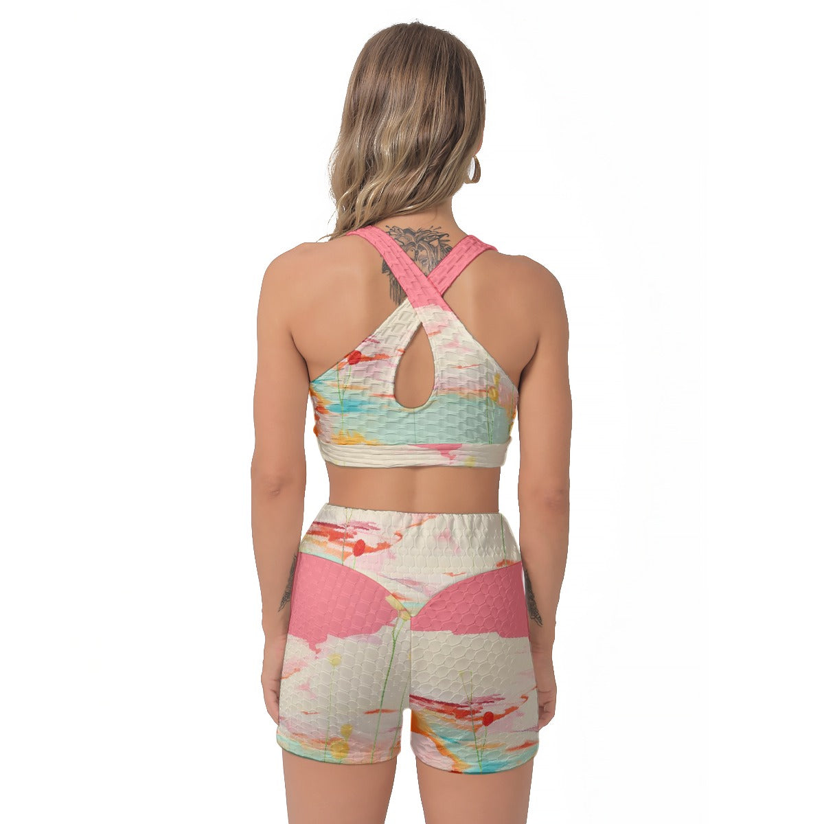 All-Over Print Women's Sports Bra Suit