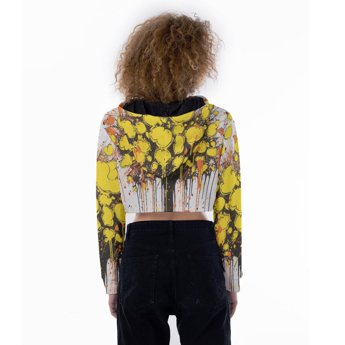 All-Over Print Women's Crop Top Hoodie