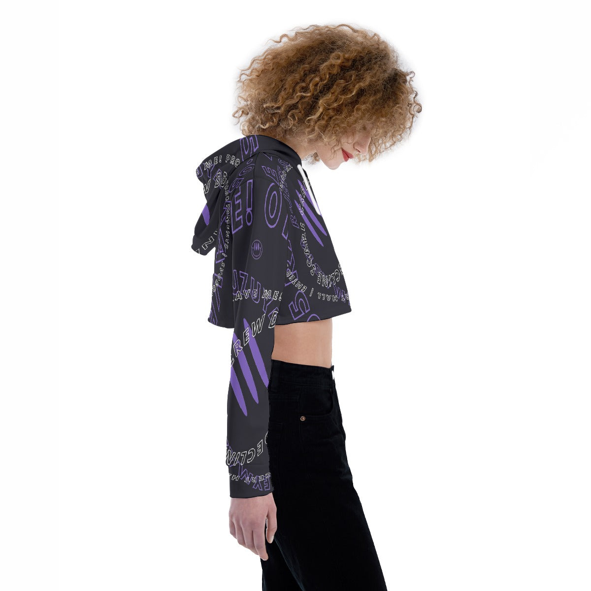 All-Over Print Women's Crop Top Hoodie