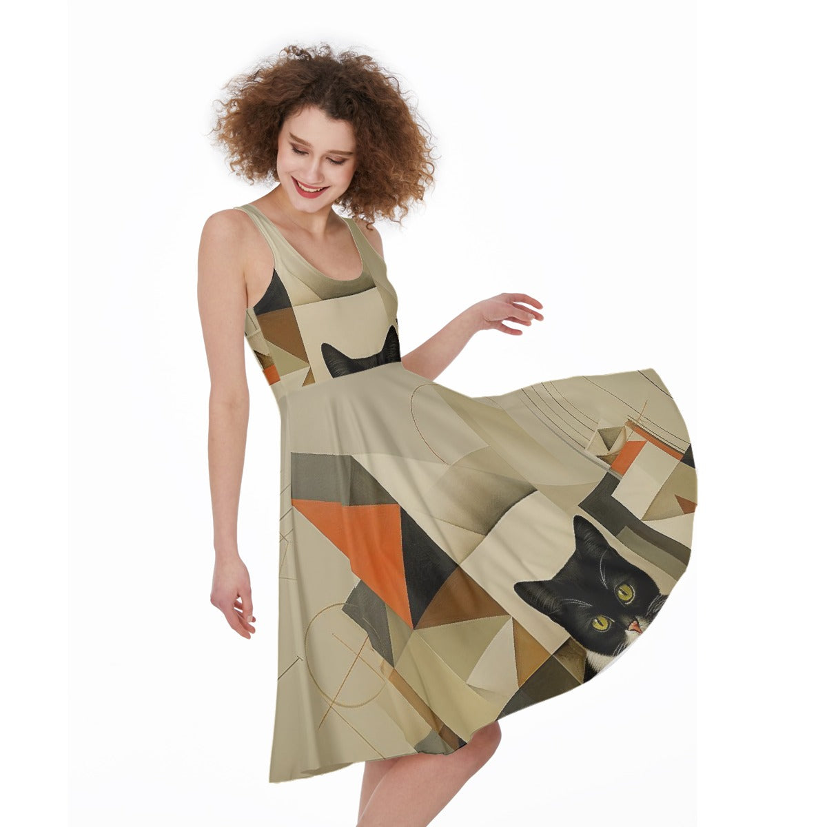 All-Over Print Women's Sleeveless Dress