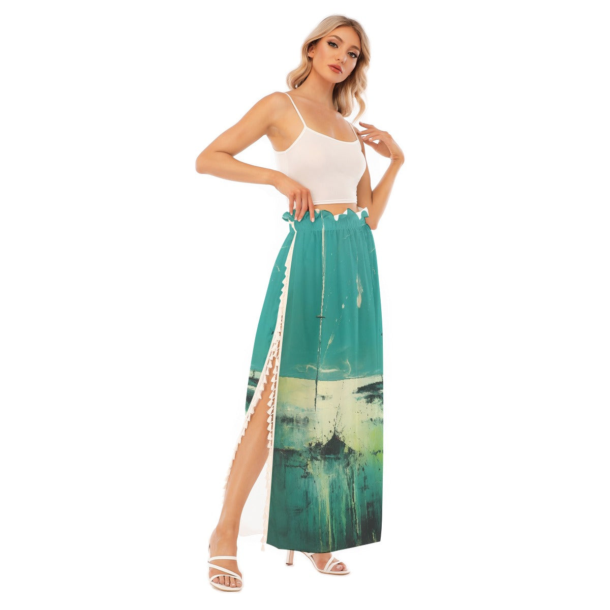 All-Over Print Women's Side Split Skirt