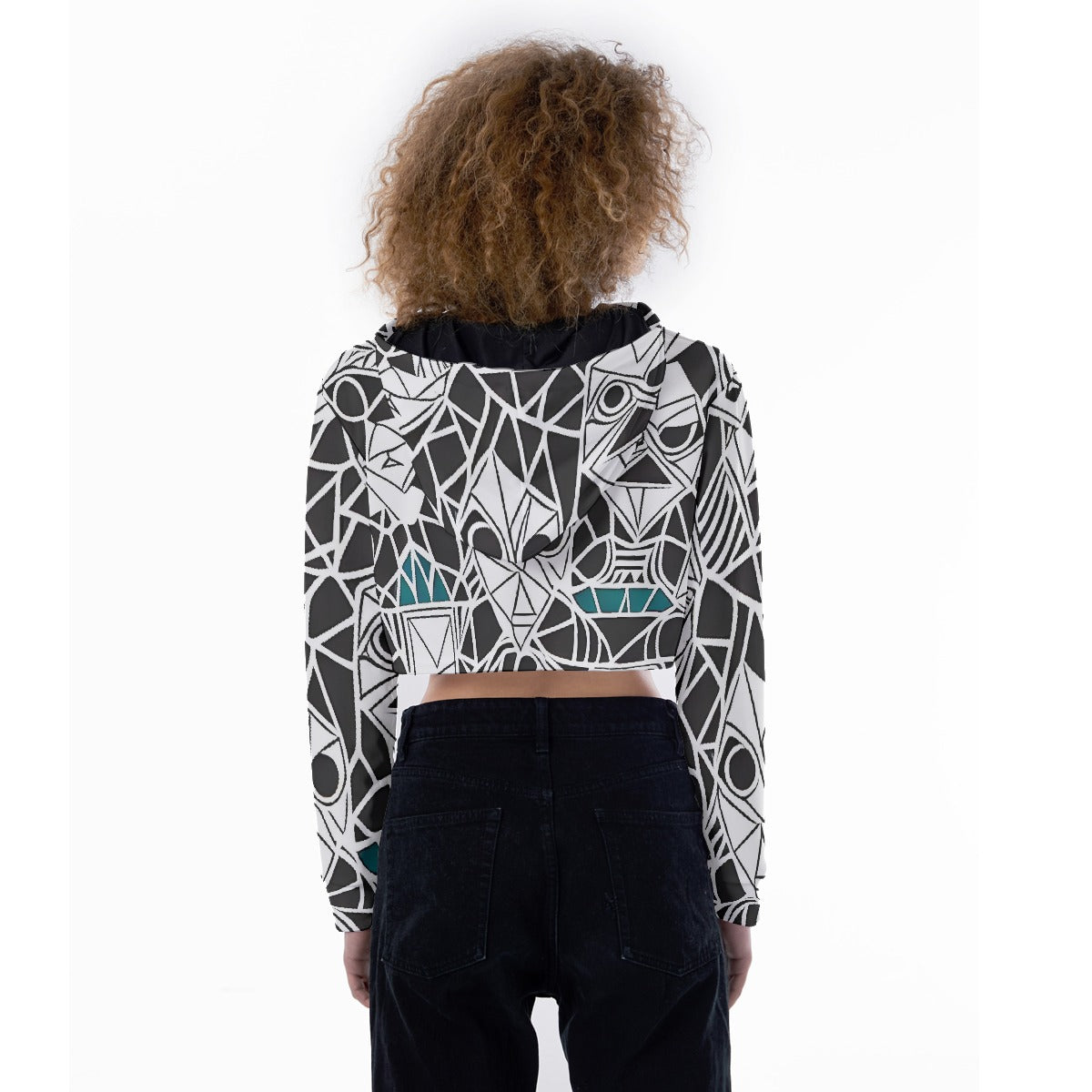 All-Over Print Women's Crop Top Hoodie