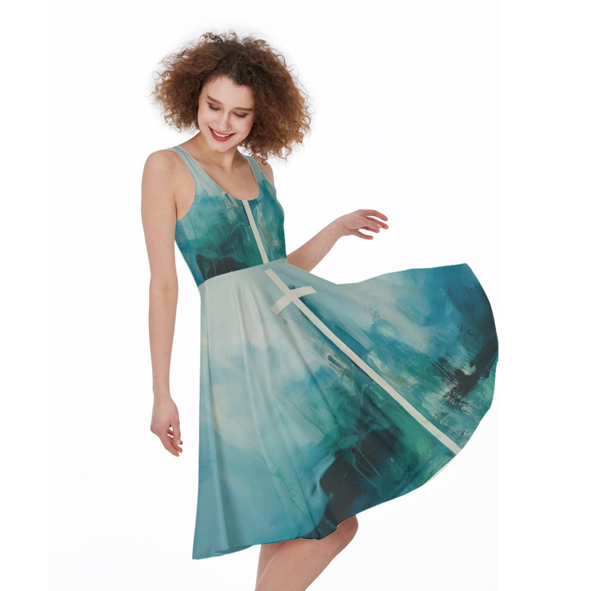 All-Over Print Women's Sleeveless Dress