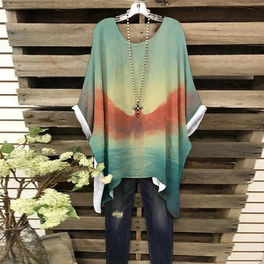 All-Over Print Women's Bat Sleeve Shirt