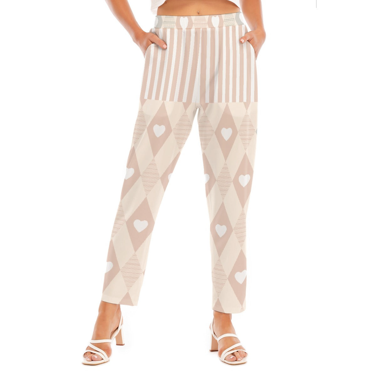 All-Over Print Women's Loose Straight-leg Pants