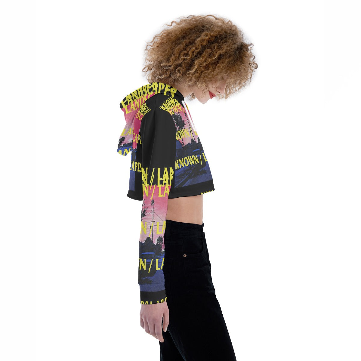 All-Over Print Women's Crop Top Hoodie